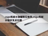 csgo炼狱小镇辅助位推荐,csgo炼狱小镇中文点位图