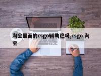 淘宝里面的csgo辅助稳吗,csgo 淘宝