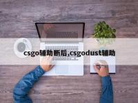 csgo辅助断后,csgodust辅助
