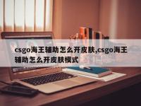 csgo海王辅助怎么开皮肤,csgo海王辅助怎么开皮肤模式